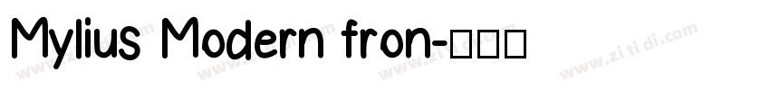 Mylius Modern fron字体转换